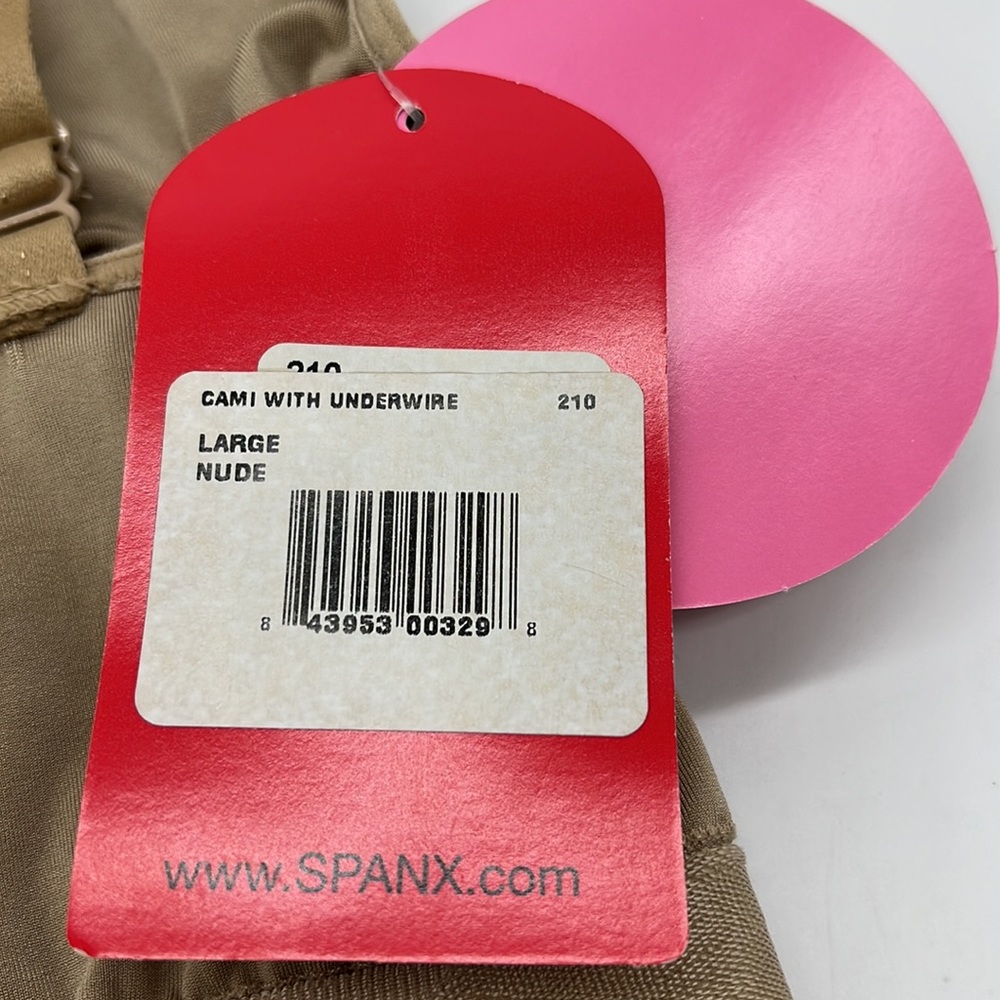 NWT SPANX Step Into Cami Slim Cognito With Removable Underwire Size Large Nude - Picture 4 of 10